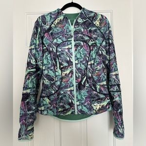 LuluLemon RARE Reversible Floral Jacket NWT sz 10
